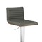 Armen Living Cafe Adjustable Height Swivel Gray Faux Leather and Walnut Wood Bar Stool LCCASWBAGRB201 - alternate 5